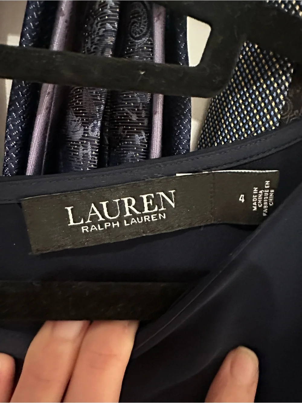 NWOT Ralph Lauren belted cape Georgette jump suit in Navym